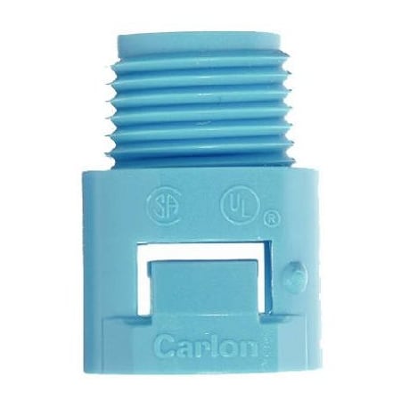 Abb Conduit Fitting Adapter, 1/2 Inch, Threaded, Polycarbonate, Blue A243D-CAR